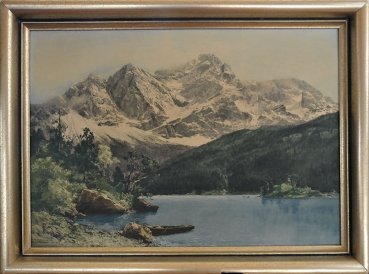 "Zugspitze mit Eibsee"